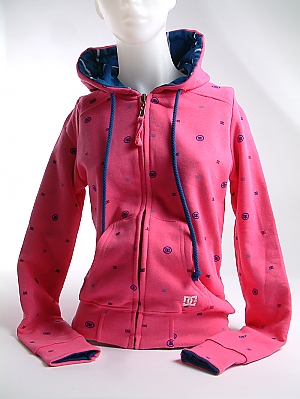 DC Ladies SUPER DOT ZIP D063260016 - CRAZY PINK