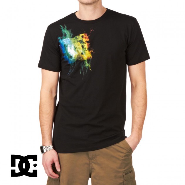 DC Mens DC Nebula T-Shirt - Black