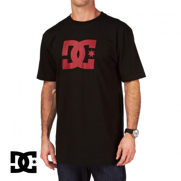 DC Mens DC Star Snow T-Shirt - Black
