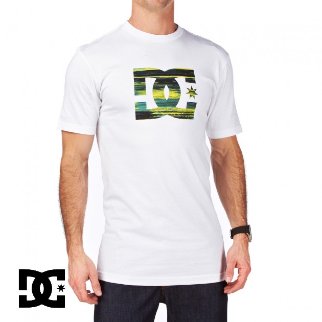 Mens DC Star Snowfill T-Shirt - White