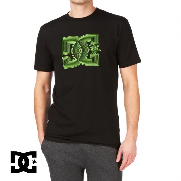 Mens DC Vector Down T-Shirt - Black