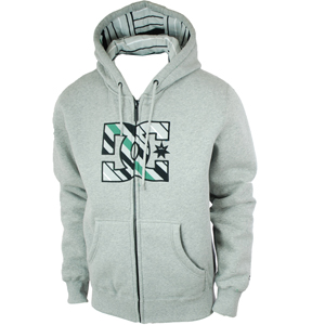DC Mens Mens DC Stout Zip Hood. Heather Grey
