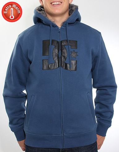 DC Pillar Faux fur lined zip hoody