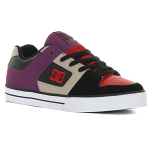 DC Pure Skate shoe - Black/Red/Purp