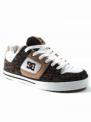 DC Pure XE Skate Shoes - Cobblestone/Dk Chocolate