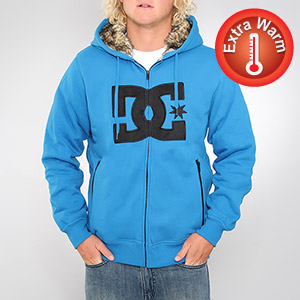 Rabid Fur lined zip hoody - Directoire Blue