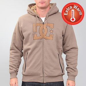 Rabid Fur lined zip hoody - Sienna