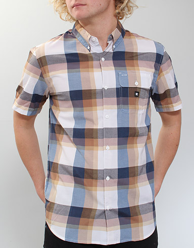 DC Riot Short sleeve shirt - Dark Denim