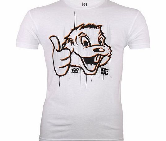 DC Shoes 53200448 TP Chipper Mens Designer Crew Neck T-Shirt White L