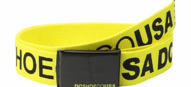 DC Shoes Mens Belt Yellow Safety Yellow Size:0