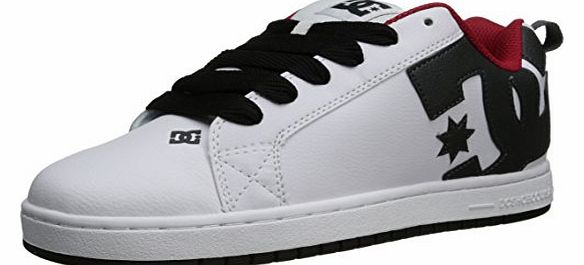 DC Shoes Mens Court Graffik M Low-Top 300529 White/Athletic Red/Battleship 7 UK, 40.5 EU