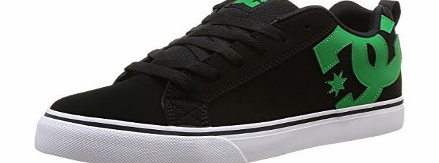 DC Shoes Mens Court VULC M Low-Top 303181 Black/Green/White 10 UK, 44.5 EU