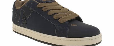 dc shoes Navy Court Graffik Trainers