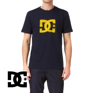 DC T-Shirts - DC Brush Stroke T-Shirt - Dc Navy