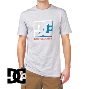 T-Shirts - DC Cross Star T-Shirt - Heather Grey