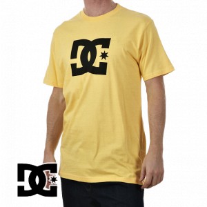 DC T-Shirts - DC Star T-Shirt - Gold Cream