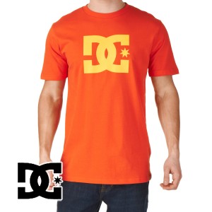 DC T-Shirts - DC Star T-Shirt - Orange/Yellow Sun