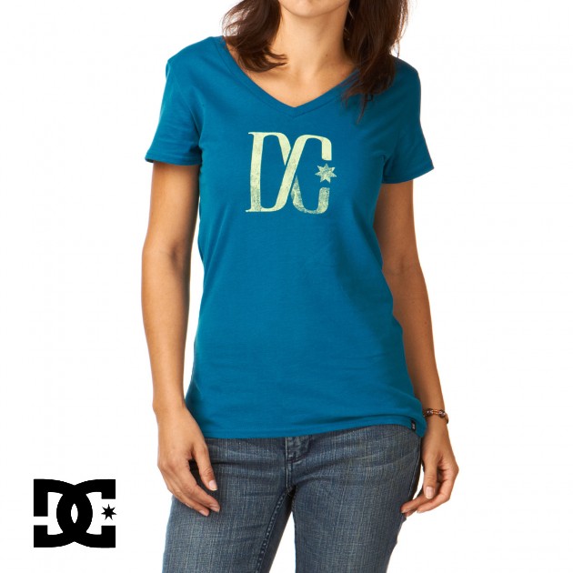 DC Womens DC Marble T-Shirt - Deep Blue