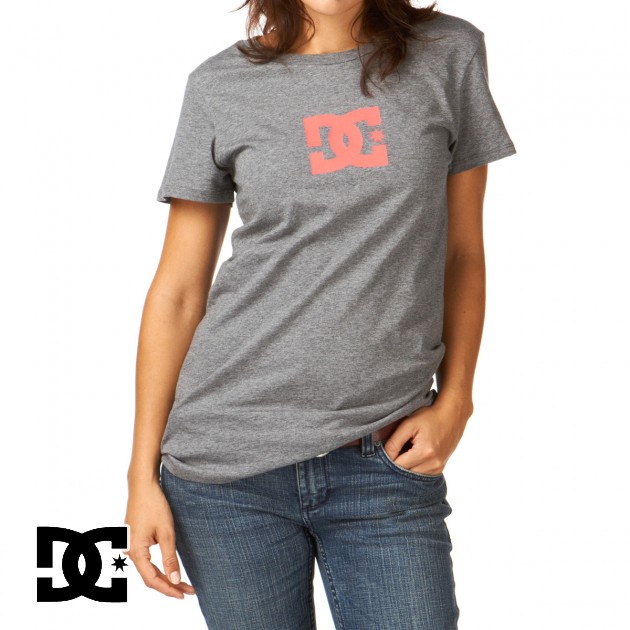 DC Womens DC T Star T-Shirt - Heather Frost Grey