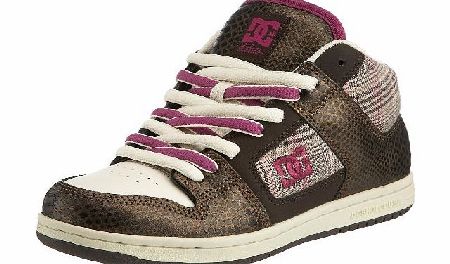 DC Womens Manteca 2 Mid Se Lace-Up Dark Choc Plaid D0301105 7 Uk