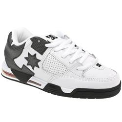 Dcshoe Co Male Command Leather Upper Dc Shoes in White and Black