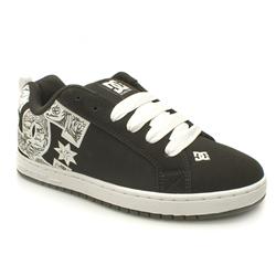 Male Court Graffik Too Nubuck Upper Dc Shoes in Black and White