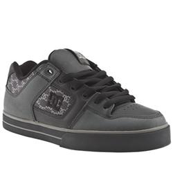 Male Dc Shoes Pure Se Leather Upper in Black