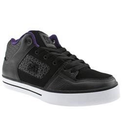 Male Radar Leather Upper Dc Shoes in Black