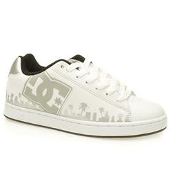 Dcshoe Co Male Rob Dyrdek Leather Upper Dc Shoes in White and Silver