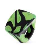 Crocodile Murano Glass Fashion Ring