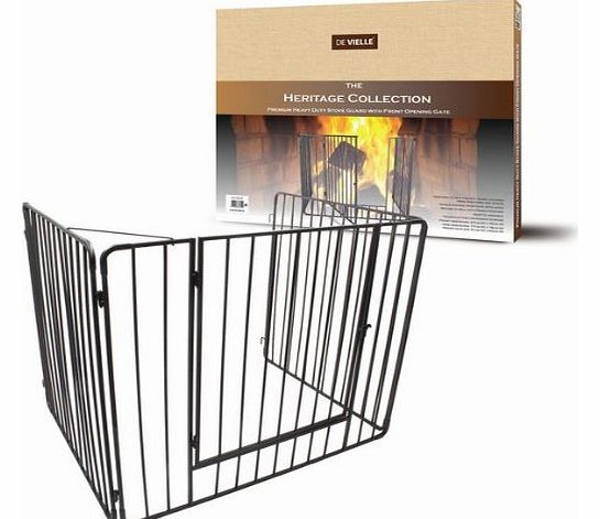 Metal Child Safety Fire Guard Fireplace Screen Hearth Gate 97 x 77 x 76cm