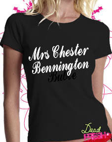 Dead Fresh Mrs Chester Bennington Linkin Park T-shirt