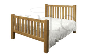 Deal Of The Month- Halo- The Antibes- 5FT Kingsize Wooden Bedstead (Light Oak)