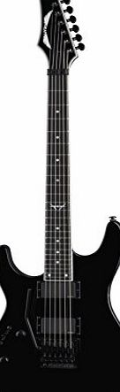 Dean Guitars C550F CBK L Dean Custom Left Handed Electric Guitar with EMG Pickups and Floyd Rose - Classic Black
