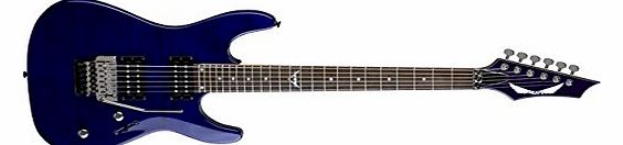 Dean Custom 350 Floyd Electric Guitar - Trans Blue
