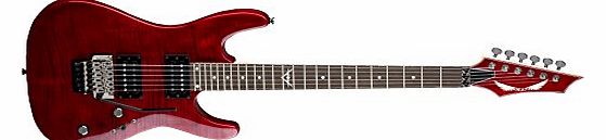 Dean Custom 350 Floyd Electric Guitar - Trans Red