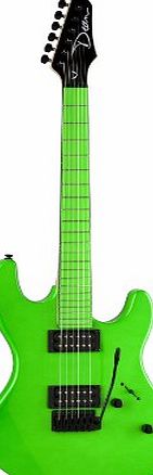 Dean Guitars Dean Custom Zone Solid Body Electric Guitar with 2 Humbuckers - Florescent Green