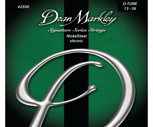 Dean Markley DM-2500-DT 13-56 Drop Tune Nickel Steel Electric Signature Guitar Strings (Pack of 6)