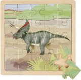 Deb Darling Designs Wild Republic - 20 piece wooden triceratops dinosaur puzzle - age 3 years