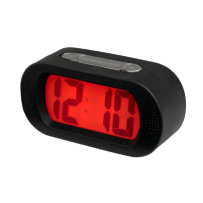 Debenhams Black vetro alarm clock