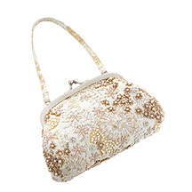Debenhams Ivory printed sequin purse