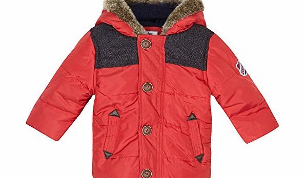 Debenhams J By Jasper Conran Kids Designer Babies Red Padded Faux Fur Hood Coat 3-6 Months