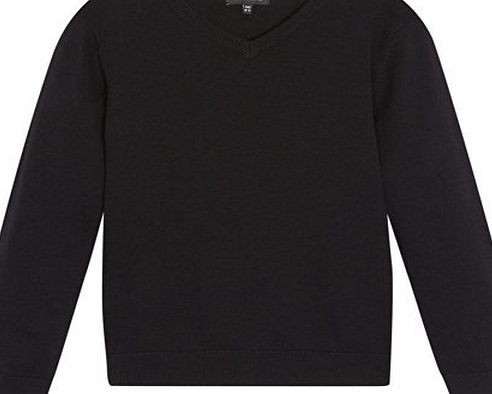 Debenhams Kids Childrens Black V Neck School Jumper Age 8-9