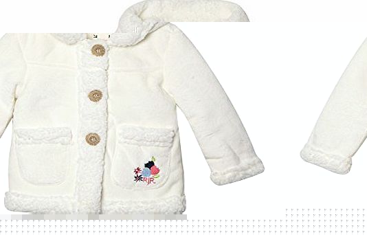 Debenhams Rjr.John Rocha Kids Designer Babies White Fleece Hooded Coat 12-18 Months
