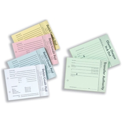 Debit-Credit Pads Pre-printed with 80 Sheets per