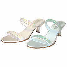 Debut Red Beaded 2 strap mule