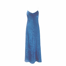 Blue crushed shimmer dress and stole