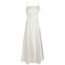 Debut Red Cream organza ballgown with roses