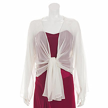Debut Red Cream silk cover up