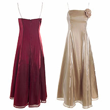 Debut Red Organza ballgown with roses